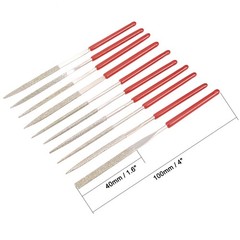 10Pcs 2mm x 100mm Diamond Needle File Set for Metal Glass Stone