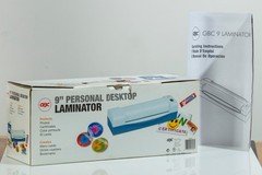 GBC 9” Personal Desktop Laminator Model GBC 9 w/ Box & Manual Tested Working