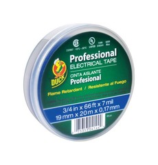 Duck 300879 Blue Vinyl 600V Electrical Tape 66 L ft. x 3/4 W in. (Pack of 12)