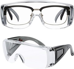 Contemporary Over Glasses Safety Goggles with Anti-Fog Lens – Lightweight Fit