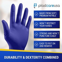 1000 Nitrile Disposable Medical Exam Gloves 3.5 Mil. (Vinyl, Latex, Powder Free)