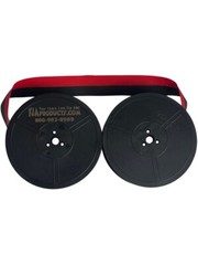 SMITH CORONA STERLING SPOOL TYPEWRITER RIBBON BLACK RED FABRIC INK RIBBON