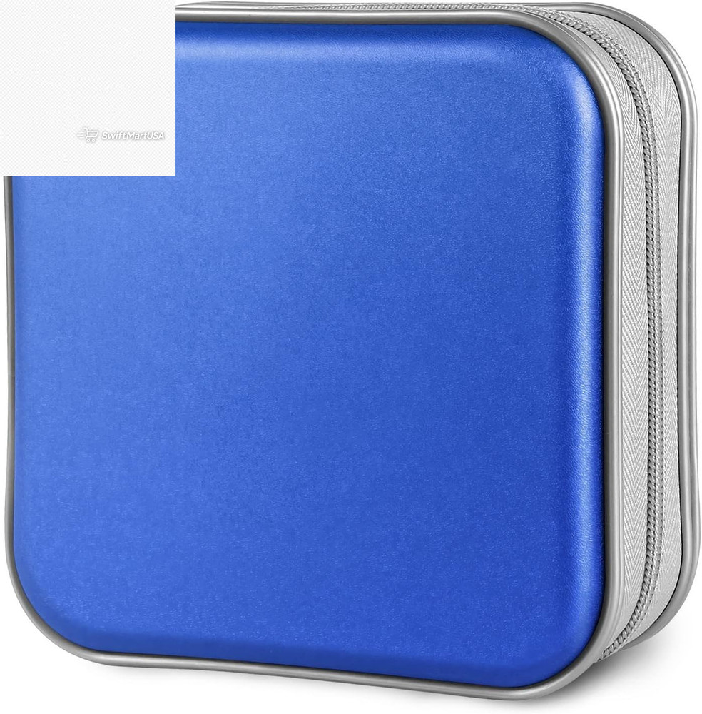 Siveit 48 CD DVD Case Holder Hard Plastic Disc Storage Wallet Binder Car Travel