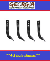 4 BOX BLADE RIPPER SHANK SCARIFIER TOOTH (SET OF 4) FREE SHIPPING