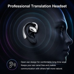 Smart Voice Translator Earbuds 144 Language Two Way Real-Time Translation Device