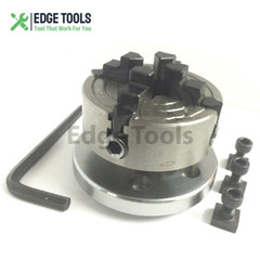 New Tilting Rotary Table 4″(100mm) + 70mm Independent Chuck 4 Jaws EDGE TOOLS