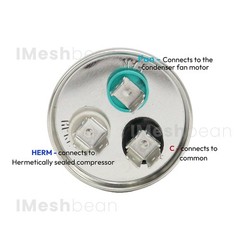 10Pcs Dual Run AC Capacitor 45+5 MFD µF 370-440VAC 50/60Hz 5% HVAC Capacitor