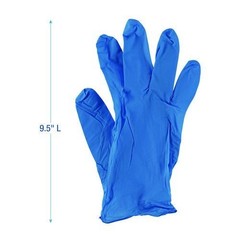 Boardwalk 395 Series Large Disposable Nitrile Gloves, 9.5″ Long, 2 Boxes of 100
