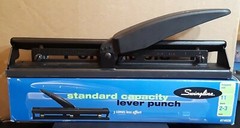 NEW Swingline 2 – 3 Hole Lever Paper Hole Punch # 74026 Easy Effort Lever Black