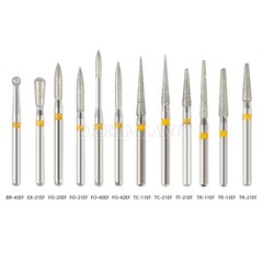 100Pc Dental Diamond Bur FG Friction Grip Tapered Fit High Speed Handpiece