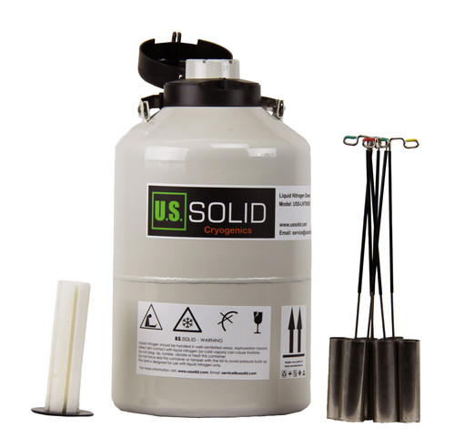 U.S. Solid 6L Cryogenic Container Liquid Nitrogen LN2 Tank