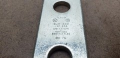 Ilsco CLNF-400-12-134 2 Hole Copper Compression Lug 1/2 x 1-3/4 300-313 Flex New