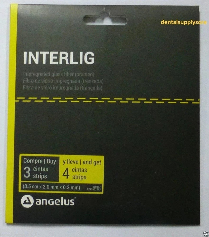 Dental Braided Glass Fiber Splint Impregnated Light Cure INTERLIG ANGELUS 4 (FS)