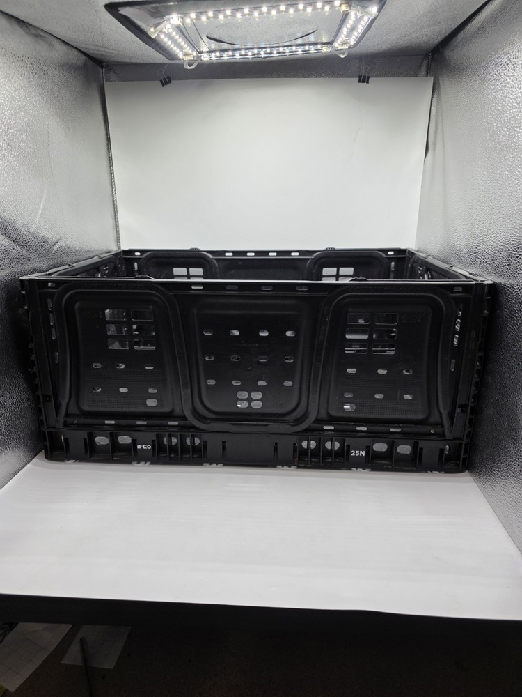 Heavy Duty Stackable Storage Crate Commercial Grade 25N 10 1/2 X 15 1/2 X 23 1/2