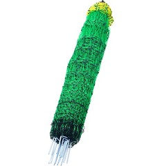 VEVOR Electric Netting Fence Kit PE Net Fencing 48″H x 168’L with Posts Spikes