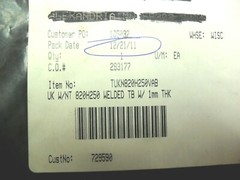 CONVEYOR BELTING 82″ x 2 1/2″ x 1mm thk welded 820H250 – TUKN820H250VAB NEW