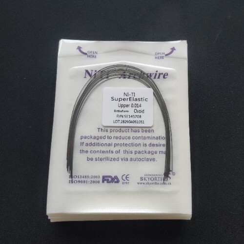 20Packs Dental Super Elastic NITI Arch Wires Orthodontic Round Ovoid/Nature Form