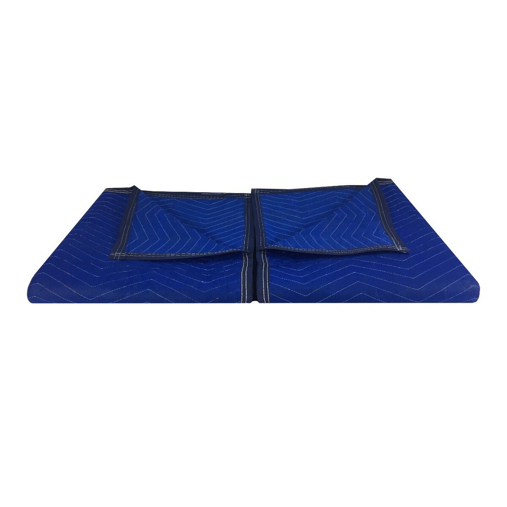 UBMOVE Pro Moving Blankets (2 Pack) 72″x80″ Blue 35lbs/doz 2.92lb/Ea