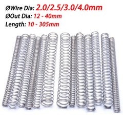 Compression Spring Wire Dia 2.0/2.5/3/4mm 304 Stainless Steel Pressure Spring
