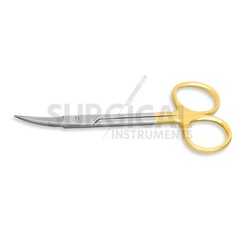 2 T/C IRIS MICRO SURGICAL SCISSORS STRAIGHT+CURVED German Grade