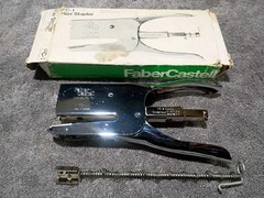 NEW Vintage Faber-Castell FC-1 Handheld Heavy Duty Stapler Made in Sweden EUC
