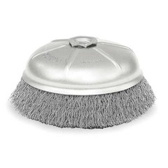 Weiler 93401 Crimped Wire Cup Wire Brush, 6″, 0.014″