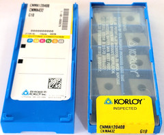 CNMA 432 G10 KORLOY *** 10 INSERTS * * FACTORY PACK ***