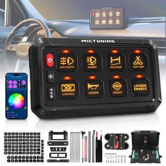 4/6/8/12 Gang Wireless LED Switch Panel – Remote/App Control Toggle Flash Switch