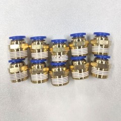 10 Male Straight Connector Tube OD 5/16″ (8mm) X NPT 3/8 PU Air Push In Fitting^