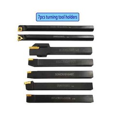 21PCS 3/8 ” 10mm Shank Indexable Carbide Lathe Turning Insert Tool Holder