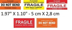 FRAGILE STICKER 1.97″ x 1.10″ FRAGILE HANDLE WITH CARE Stickers Do Not Bend