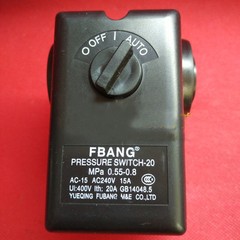 1pcs Pressure Switch Controller Air Compressor Single Port 0.55-0.8MPa