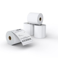MFLABEL 4×6 Direct Thermal Shipping Labels – 4 Rolls 450 Labels/ Rolls, White