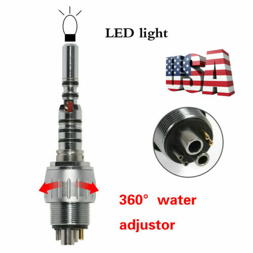 Dental LED Quick Coupler 4/6 Hole fit KaV Multiflex LUX Fiber Optic Handpiece