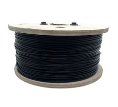 Black Vinyl Coated Wire Rope Cable,1/16 – 3/32, 7×7, (1000 ft Reel)