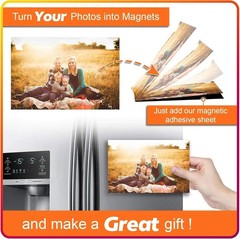 Magnetic Sheets with Adhesive Backing for Crafts, DIY 12 Pack. Strong Craft M…