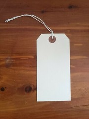 100 Manila Tags 4 3/4″ x 2 3/8″ Size 5 Inventory Shipping Hang Tag with String