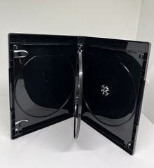 5 PCS NEW 15mm 4K ULTRA HD BLACK 3-DISC CASE, BOOKLET CLIPS, PS3-15MM UHD