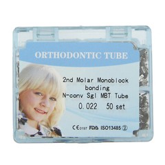 Dental Orthodontic Buccal Tubes 1st 2nd Molar Brackets Roth MBT 022 Bonding Tube