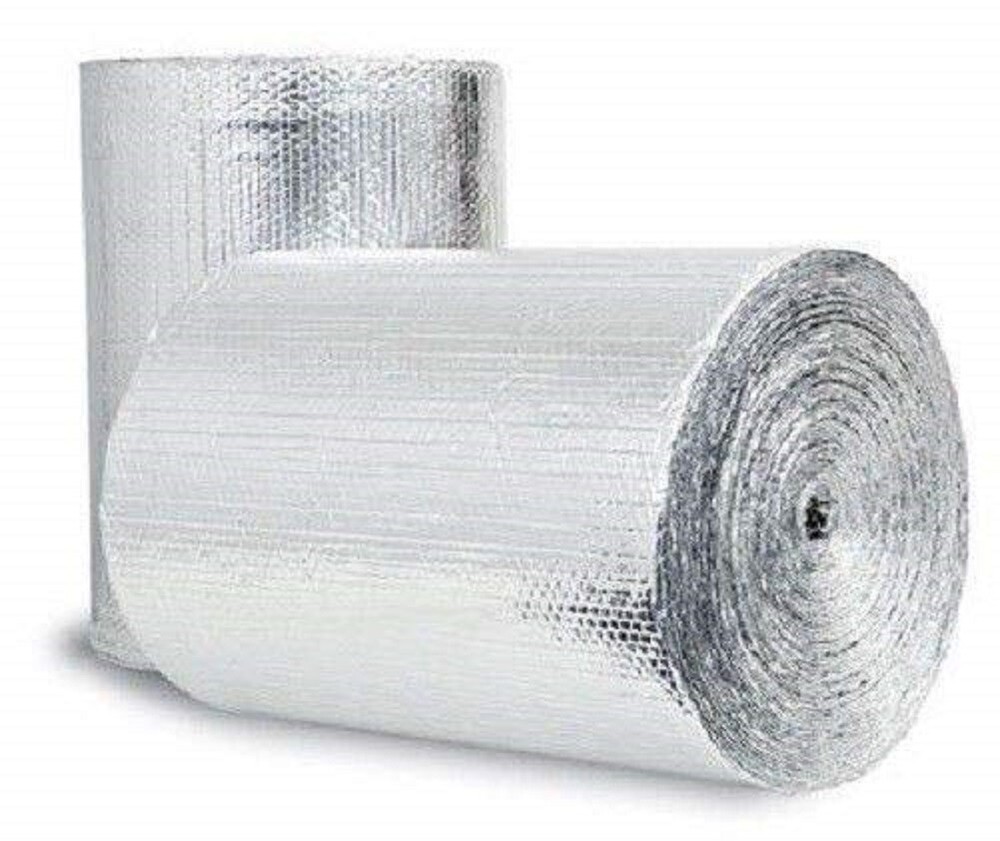 Continuous Double Foil Insulation Reflective Bubble Roll 2FT X 10FT (20SQFT) R8