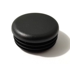 (2) Round Black Tubing End Plugs Plastic Insert Caps 1-3/4″ 1.75″ OD 14-20 Gage