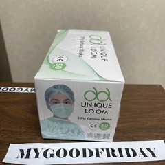 Unique Loom, Ear-Loop Face Masks , 50 PACK Made In Turkiye (FAST SHIPPING)