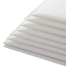 Water Resistant Bubble Envelope Mailers [10 Pack] 6 inch x 9 inch #0 White Poly