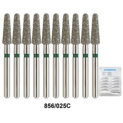 Dental Diamond Bur Round End Taper Ball Friction Grip Super Coarse Grit 850 856