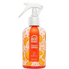 ANGRY ORANGE Toilet Tamer Bathroom Spray – Citrus Orange Spice – 6 oz