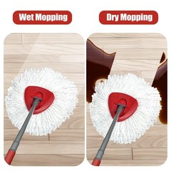 Mop Head Replacement, 3 Pack Spin Refill 1-TANK (3pcs), White