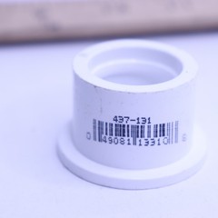 Dura Reducer Bushing Schedule 40 Slip x Slip PVC White 1 x 3/4 437-131