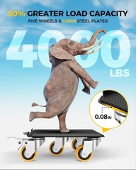 Furniture Dolly, Furniture Movers with 5 Wheels,Carbon Steel Panel Heavy Duty Do