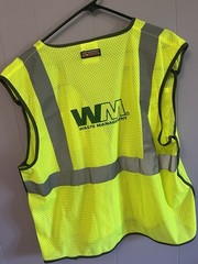 ML Kishigo Hi-Vis Yellow/Gray Reflective Mesh Safety Vest, Size L, V-WM2