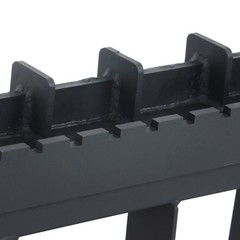 Skid Steer Pallet Fork Frame 4000LBS Heavy-Duty W/ Receiver Hitch & Spear Sleeve